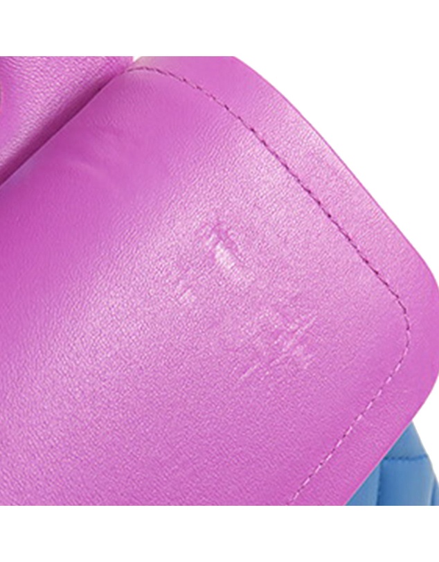 Pre-Loved by Azura Reborn - Pre-Loved Medium Classic Lambskin Rainbow Hardware Double Flap