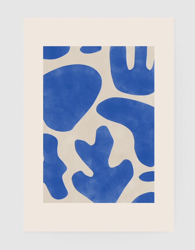 Inka Arthouse - Blue Coral Abstract by Elena Ristova