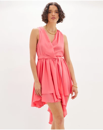 Amelius - Aimee Asymmetric Wrap Dress
