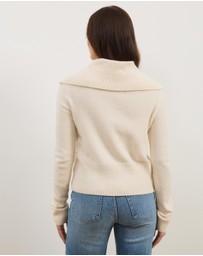 Atmos&Here - Kiera Knit Jumper with Wide Collar