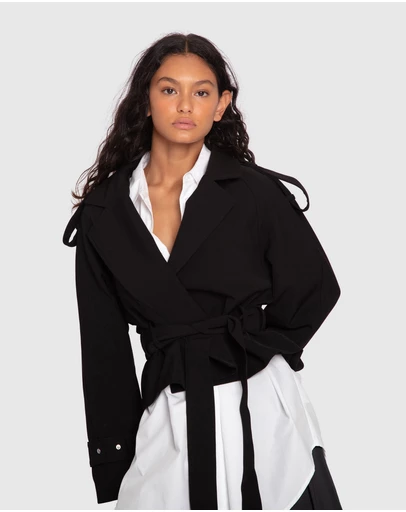 Belle & Bloom - Fast Car Cropped Trench