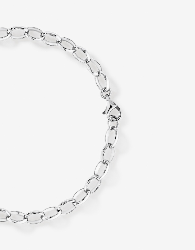 Michael Hill - Cubic Zirconia Pave Heart Belcher Bracelet in Sterling Silver
