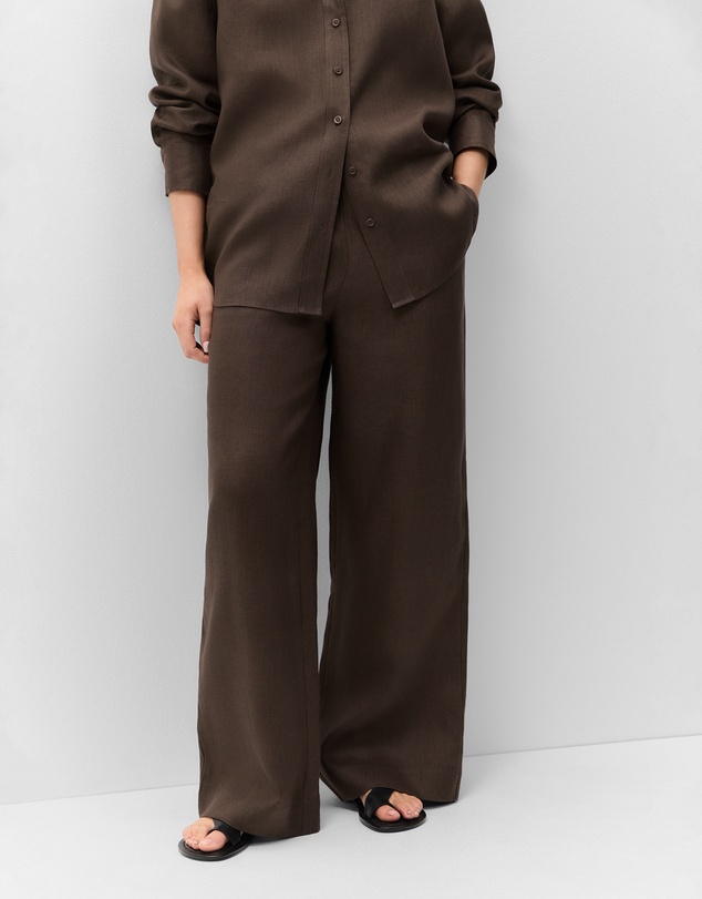UNISON - Essential Linen Wide Leg Pant