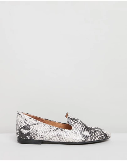 Naturalizer - Lorna Flat - Black/White Snake