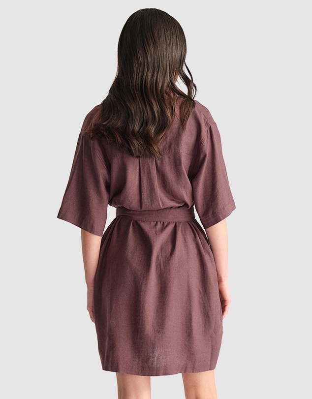 Decjuba - D-Luxe Linen Blend Short Dress