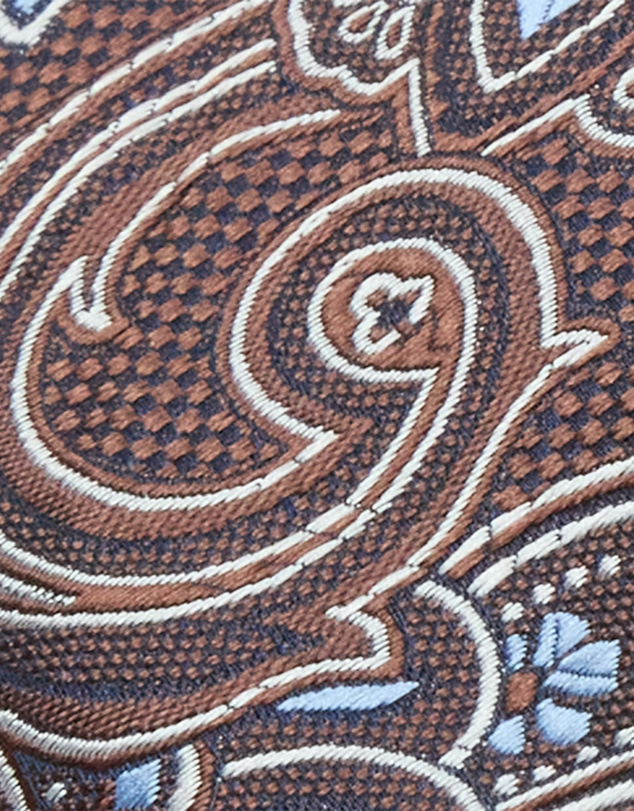 yd. - Kea Paisley Pocket Square