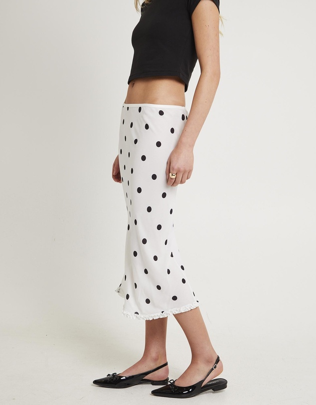 Alice In The Eve - Bijou Polka Midi Skirt