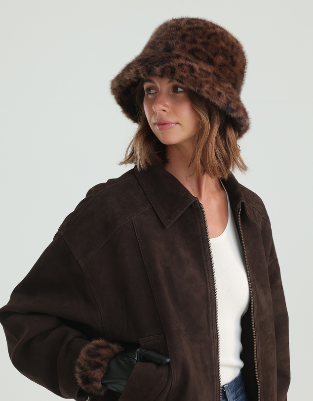 Morgan & Taylor - Marissa Faux Fur Hat in Brown
