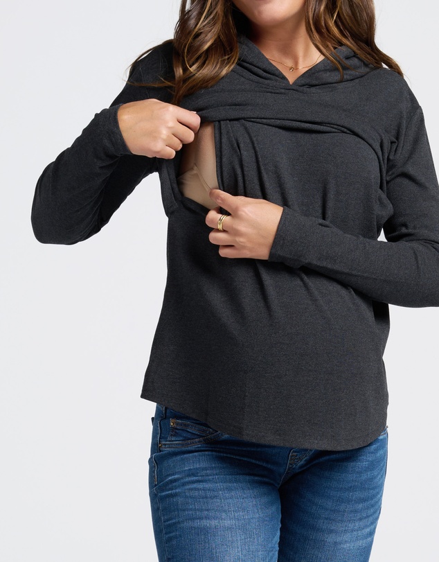 Angel Maternity - Maternity & Nursing Hoodie Breastfeeding Jumper