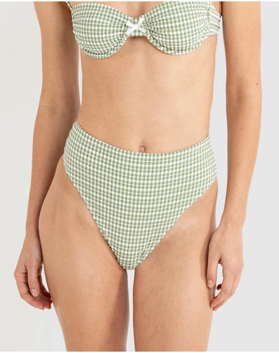 Rhythm - Lola Check Hi Waist Pants