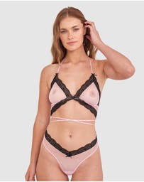 Bras N Things - Night Games Whateva Bodysuit - Light Pink