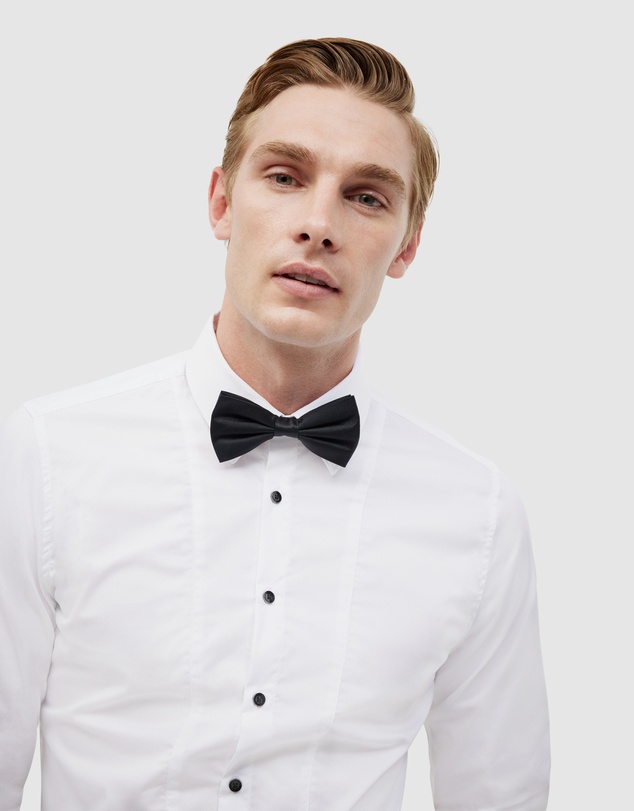 Politix - Slim Long Sleeve Panelled Formal Shirt