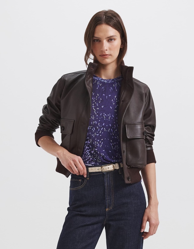 SABA - Elyse Leather Bomber