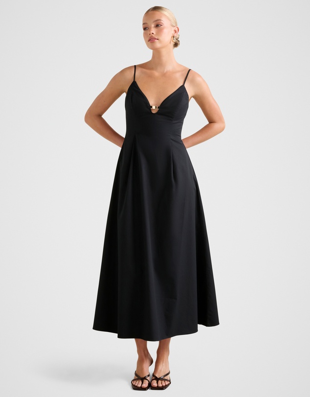 Forever New - Jessa Plunge Cotton Maxi Dress