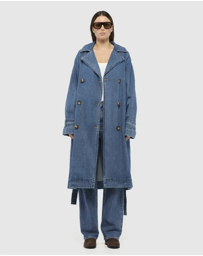 JACANDMOOKI - Dion Denim Trench Coat