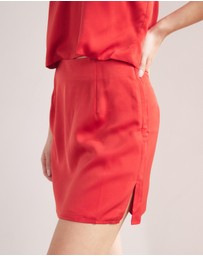 Dazie - The Ultimatum Satin Mini Skirt