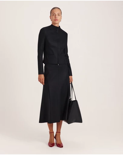 SABA - Karla Wool Panel Midi Skirt