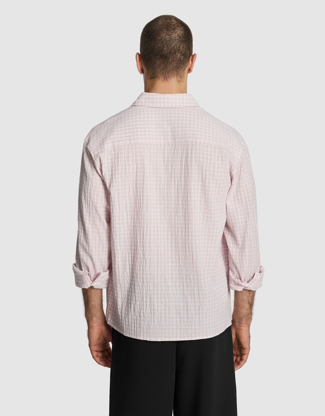 yd. - Milano Textured Check Shirt