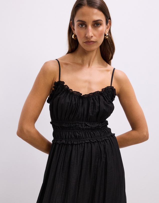 The Fated - Lila Shirred Maxi Dress