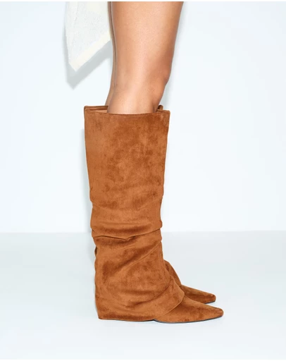 Dazie - Issy Slouchy Heeled Boots
