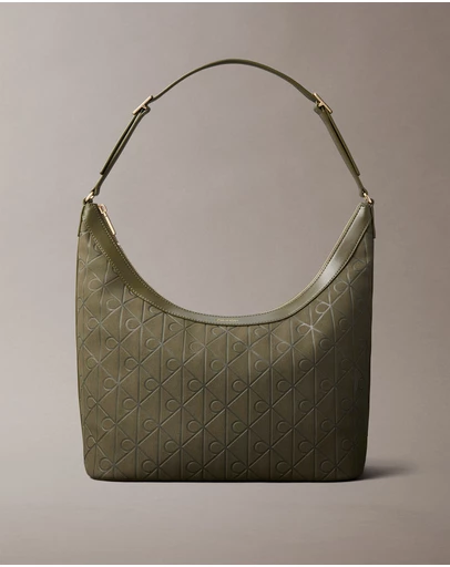Calvin Klein - Allover Emblem Logo Shoulder Bag