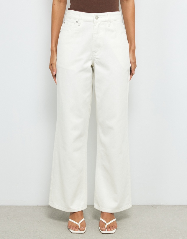 AERE - High Rise Straight Leg Jeans