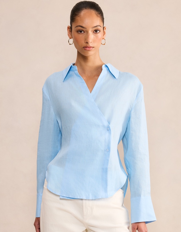 Forever New - Tina Linen Tie Back Shirt