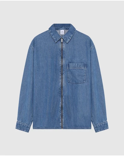 Won Hundred - Zayne Denim Zip Shirt