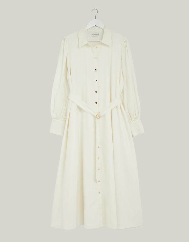 Revibe - Repaired Tussah Haven Linen Blend Midi Dress - AU 16