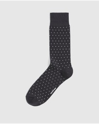 Country Road - Australian Cotton Blend Square Dot Socks