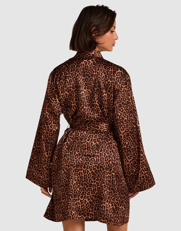 Hunkemoller - Satin Leopard Kimono