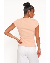 Petal & Pup - Tatum Asymmetrical Knit Top - Coral