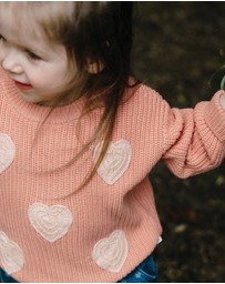 Kynd Baby - Embroidered Knit Jumper in Cameo
