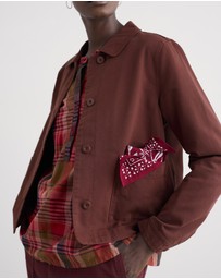 Seasalt - Seasalt Cornwall Red Coombe Lane Cotton Jacket