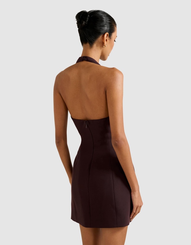 Forever New Petite - Riley Petite Structured Halter Neck Mini Dress