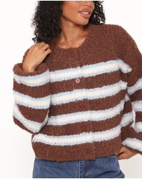 Petal & Pup - Albertine Cardigan - Brown Stripe