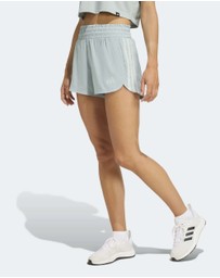 adidas Performance - Pacer Workout Woven High Rise Shorts Womens