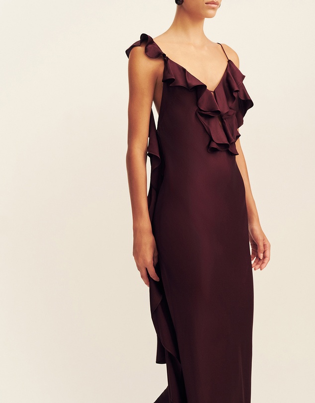 Shona Joy - Agnes Ruffle Slip Maxi Dress