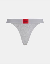 HUGO - Stretch-Cotton Logo Thong Briefs