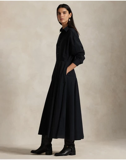 Polo Ralph Lauren - Paneled Cotton Canvas Shirtdress - ICONIC EXCLUSIVE
