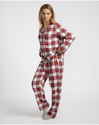 Mitch Dowd - Red Check Flannel Pyjama Set