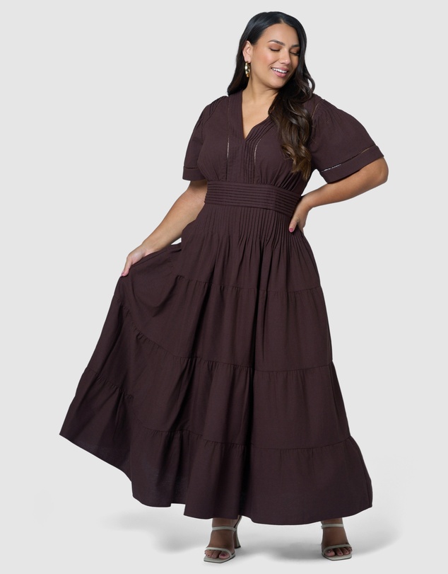 Something 4 Olivia - Abby Linen Maxi Dress