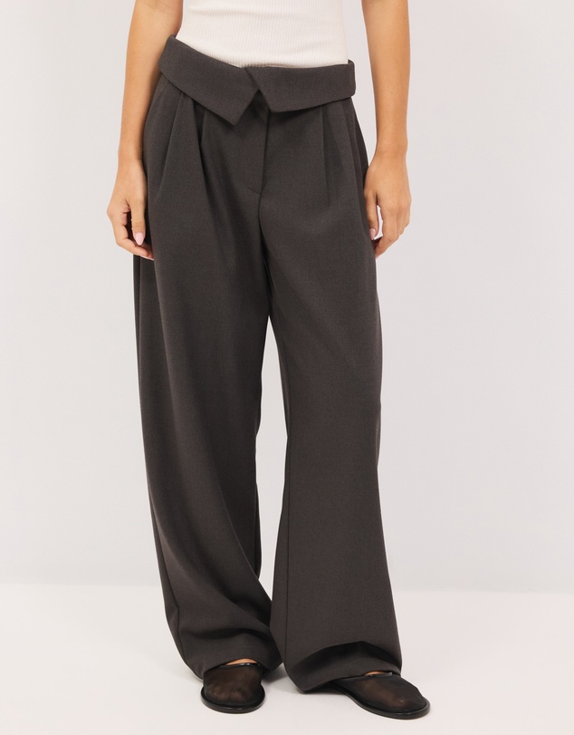 Calli - Tate Fold Over Waist Suit Pants