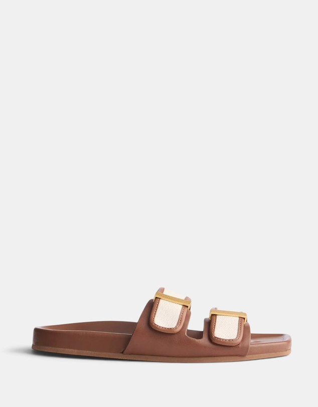 rag & bone - Rue Canvas Leather Slide