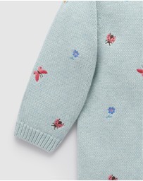 Purebaby - Ladybird Embroidered Jumper -Kids-Babies