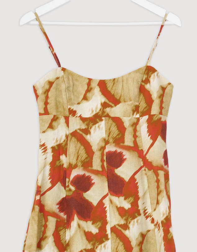 Revibe - Repaired Lover Tacita Linen Midi Dress - AU 8