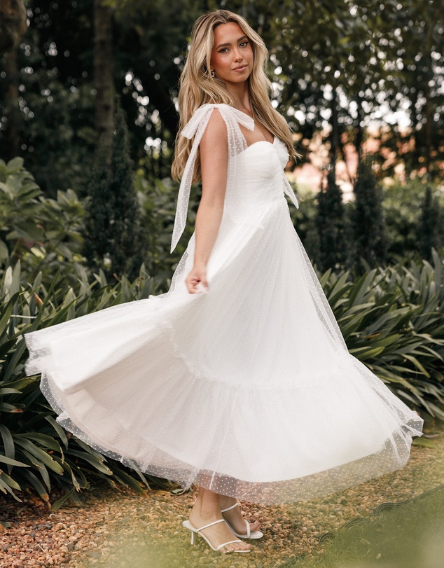 Petal & Pup - Floret Midi Dress - Off White