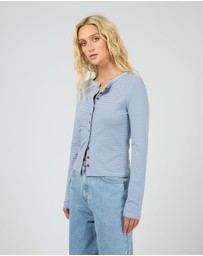 All About Eve - Sami Stripe Long Sleeve Top Blue