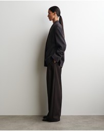 COS - Checked Double-Breasted Blazer