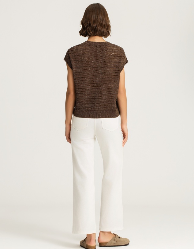 IDA+S - Reni Metallic Cotton Knit Top